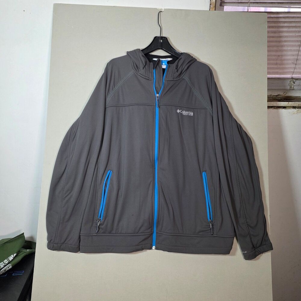Columbia Field Gear Omni-Shield Hooded Softshell Jacket Men’s XXL Gray